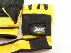 Everlast - Manusi pentru fitness din piele si nylon - calitate excelenta - marimi S, M sau L foto