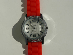 CEAS SUPERB DAMA &amp;quot;ON TIME&amp;quot;- CS 22,QUARTZ,CUREA DIN CAUCIUC SILICONIC foto