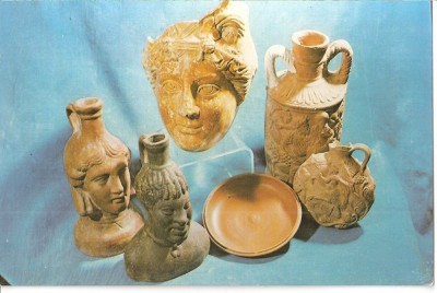 CPI (B3145) CONSTANTA. MUZEUL DE ISTORIE NATIONALA SI ARHEOLOGIE, VASE CERAMICE ANTROPOMORFE, EDITURA PUBLITURISM, NECIRCULATA foto