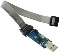 USBASP USB ASP ISP Programmer / Programator Adapter / adaptor 10 Pin Cable ATMega8 AVRDude CAN PWM Series Arduino STM AVR PIC foto