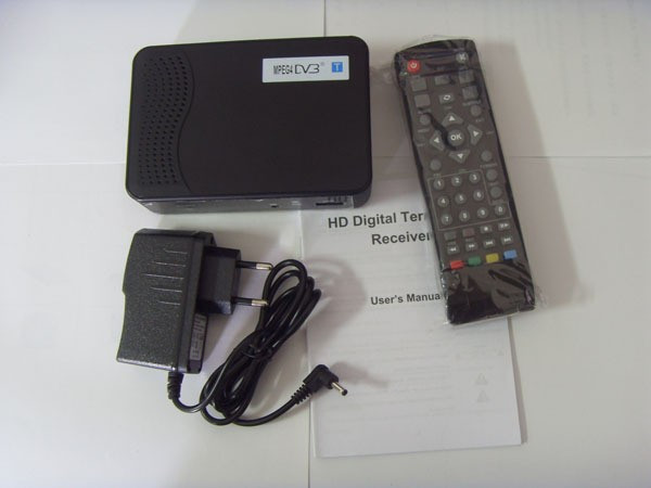 Tuner HD DVB-T, mpeg4 h.264 receiver, multi media player, mini DVB-T MPEG4