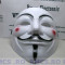 Masca V for Vendetta, Guy Fawkes Anonymous noi Alb plastic de calitate! PROMOTIE