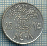 3040 MONEDA - ARABIA SAUDITA - 25 HALALA(1/4 RIYAL) - anul 1987(1408) ? -starea care se vede