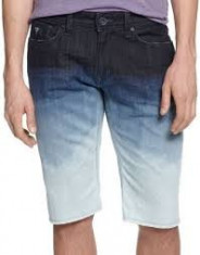 Vand pantaloni blugi scurti GUESS Jeans Lincoln Fade Denim Shorts talie 31 foto