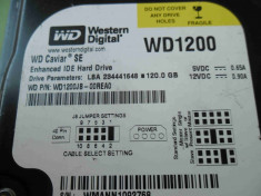 Hard Disk HDD 120GB Western Digital WD1200JB-00REA0 ATA IDE - DEFECT foto