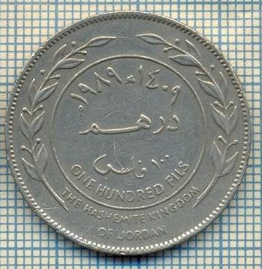 3052 MONEDA - REGATUL HASEMIT AL IORDANIEI - 100 FILS(DIRHAM) - anul 1989(1409) ? -starea care se vede foto