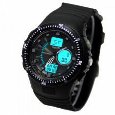 NOU-Superb Ceas militar/sport Dual Display rezistent la Apa,Timer,StopWatch foto