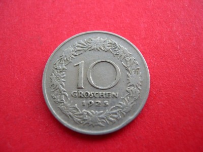 Austria 10 groschen 1925 foto