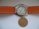 Ceas dama original CALYPSO Steel K5102/4 Electronic orange aproape nou, Analog, Fashion, Inox, TW Steel