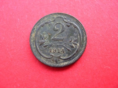 Austria 2 heller 1914 foto