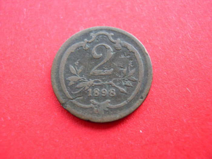 Austria 2 heller 1898