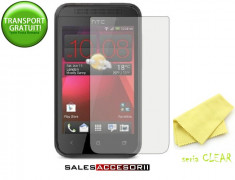 FOLIE HTC DESIRE 200 PROTECTIE ECRAN (SET DE 2 BUC) - TRANSPORT GRATUIT POSTA RO! foto