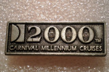 I.422 INSIGNA USA CARNIVAL MILLENIUM CRUISES 2000 pietre in zerouri L35mm