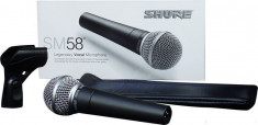 Microfon Shure SM58 / Microfon pentru karaoke / Microfon pentru prezentare spectacole / Microfon pentru scena foto