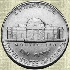 SUA 5 CENTS 1996, Thomas Jefferson, al 3-lea presedinte al Statelor Unite foto