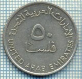 3244 MONEDA - EMIRATELE ARABE UNITE - 50 FILS - anul 1989 (1409) ? -starea care se vede