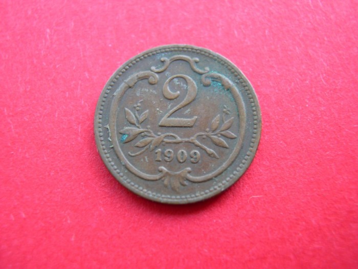 Austria 2 heller 1909