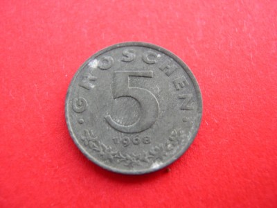 Austria 5 groschen 1968 foto