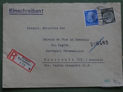 Plicuri circulate D. Reich - Romania cu Cenzura foto