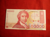 Bancnota 50 000 Dinari Croatia 1993 , cal.NC, Europa