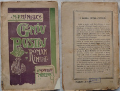 Eminescu , Geniu pustiu , roman inedit , Editura Minerva , 1918 , editia III foto