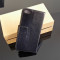 Husa / toc protectie piele fina iPhone 5, 5s lux, tip flip cover portofel, culoare - neagra - LIVRARE GRATUITA prin Posta la plata cu cardul