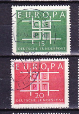 Timbre GERMANIA 1963 - EUROPA CEPT - ORNAMENT DE LITERE foto