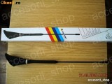 Antena Auto Ornament Negru 380mm Inclinatie 54 Grade Banda Adeziva Decorativa Universal