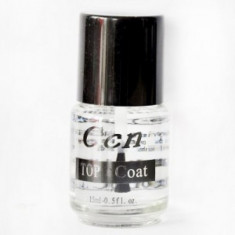 TOP COAT Finish Bonder Transparent CCN 14ml cu pensula.mai aveti nevoie de primer pile unghii false,nelipsit din orice kit unghii foto