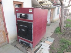 Cazan centrala tabla pe lemne, baloti de paie 115 KW foto