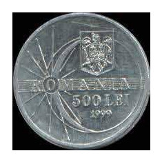 Monede 500 lei cu eclipsa totala de soare (Romania 1999)