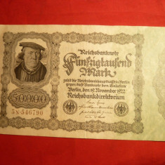 Bancnota 50 000 Marci 1922 Germania cal.Buna-F.Buna ,nr.6 cifre