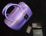 Geanta Dama Furla Candy Bag Silicon Mov Lila Glitter Lacatel Made in Italy