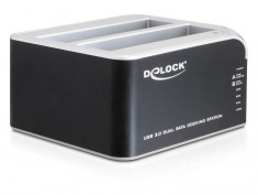 Dual Docking Station SATA HDD la USB 3.0, Delock 61942 foto