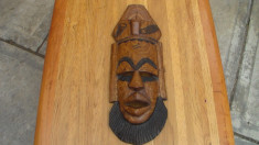 Masca de lemn, africana nr61 foto
