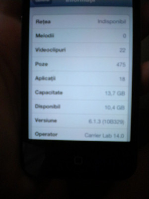 IPHONE 4 16GB BLACK(NEGRU) NEVERLOCKED-NECODAT STARE FOARTE BUNA-FOLIE PE FATA SI SPATE foto