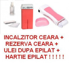 APARAT DE EPILAT CU CEARA INCALZITOR APARAT CEARA KIT EPILAT / SET COMPLET EPILARE foto