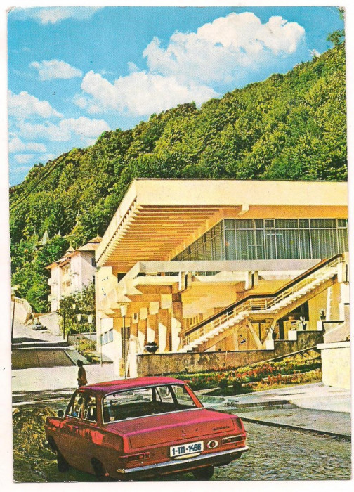 carte postala-(marca fixa)-SLANIC MOLDOVA-Vila Nemira