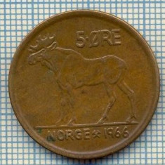 1945 MONEDA - NORVEGIA - 5 ORE - anul 1966 -starea care se vede