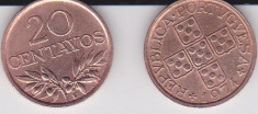 Portugalia 20 centavos 1974 foto