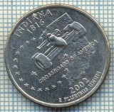 1999 MONEDA - SUA - QUARTER DOLLAR - INDIANA - anul 2002 P(simbol automobilistic formula unu) -starea care se vede