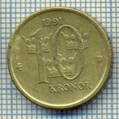 1944 MONEDA - SUEDIA - 10 KRONOR - anul 1991 -starea care se vede