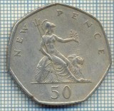 1981 MONEDA - MAREA BRITANIE - 50 PENCE - anul 1969 -starea care se vede