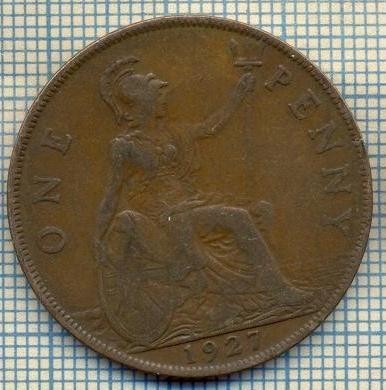 1960 MONEDA - MAREA BRITANIE - 1 PENNY - anul 1927 -starea care se vede foto