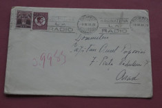plic - cu timbre si stampile - perioada interbelica - 1933 Arad foto