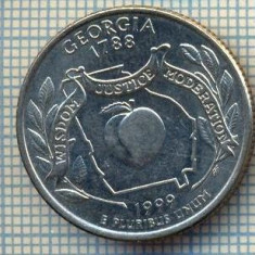 1997 MONEDA - SUA - QUARTER DOLLAR -GEORGIA - anul 1999 D -starea care se vede
