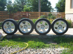 set 4 jante aliaj 5x110 ,cauciucuri r17 originale opel vectra , astra, zafira, signum,insignia foto