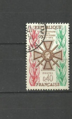 FRANTA 1965 - MEDALIE DE RAZBOI, timbru stampilat L301 foto