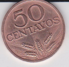 Portugalia 50 centavos 1977 foto