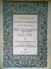 Cantarile... Liturghii - D. D. Dr. NICODIM -Arhid. ANTON V. UNCU (1943) foto